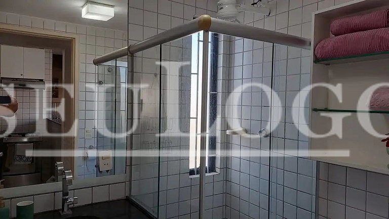 Apartment with suit, living room, bathroom and restroom