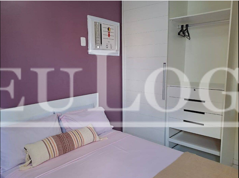 Apartment with suit, living room, bathroom and restroom